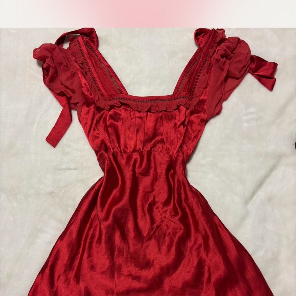 Free People Vibrant Red Dress